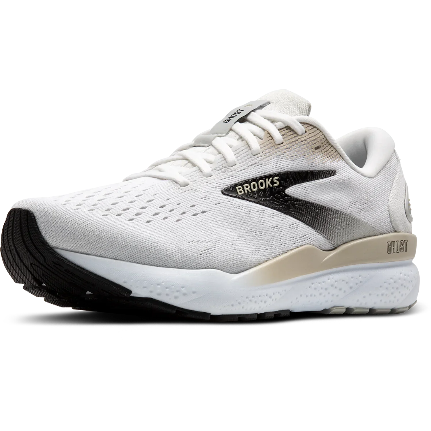 Brooks Running 04. MENS FOOTWEAR - MENS SHOES - MENS SHOES RUNNING Men's Ghost 16 WHITE|PELICAN|OYSTER