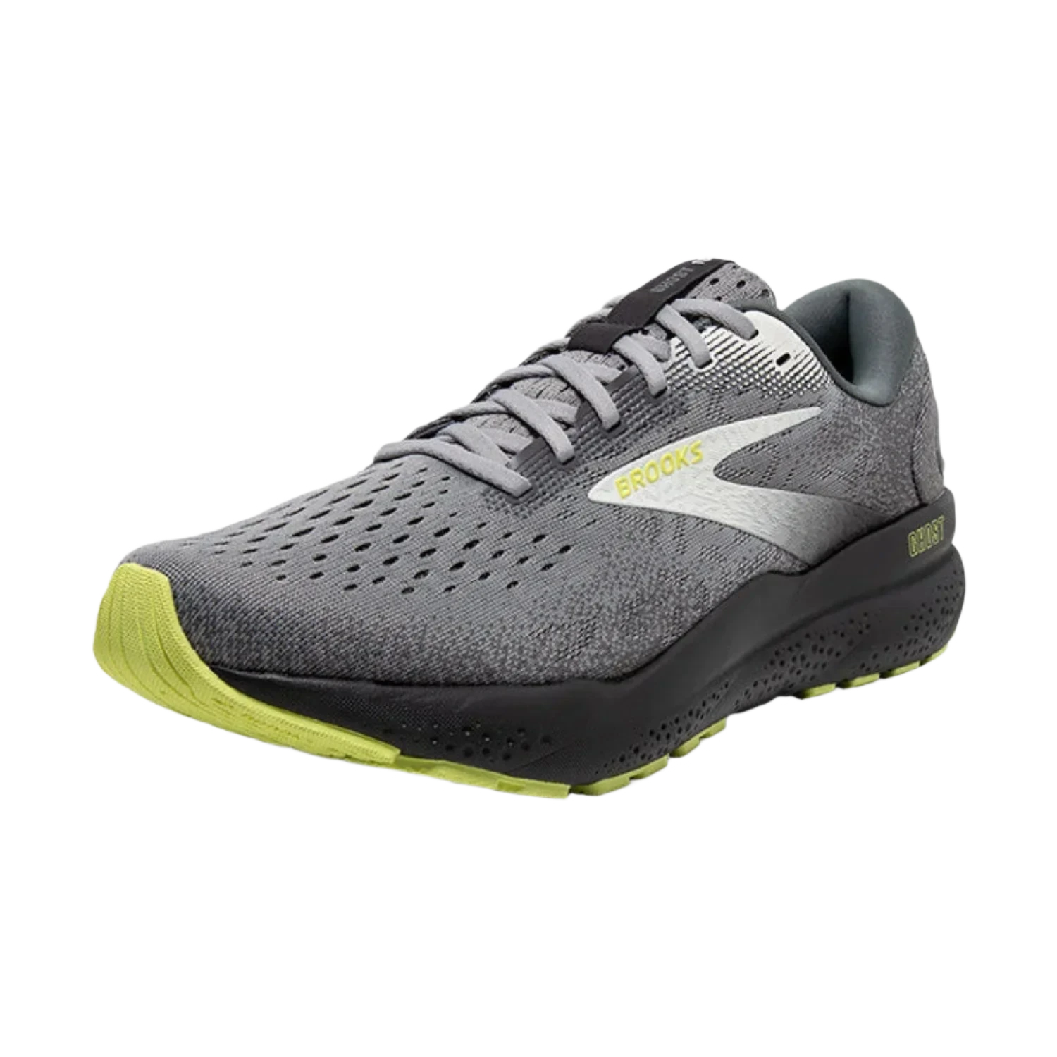 Brooks Running 04. MENS FOOTWEAR - MENS SHOES - MENS SHOES RUNNING Men's Ghost 16 PRIMER|GREY|LIME