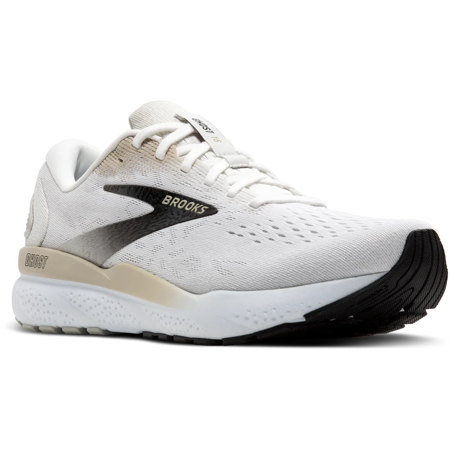 Brooks Running 04. MENS FOOTWEAR - MENS SHOES - MENS SHOES RUNNING Men's Ghost 16 WHITE|PELICAN|OYSTER