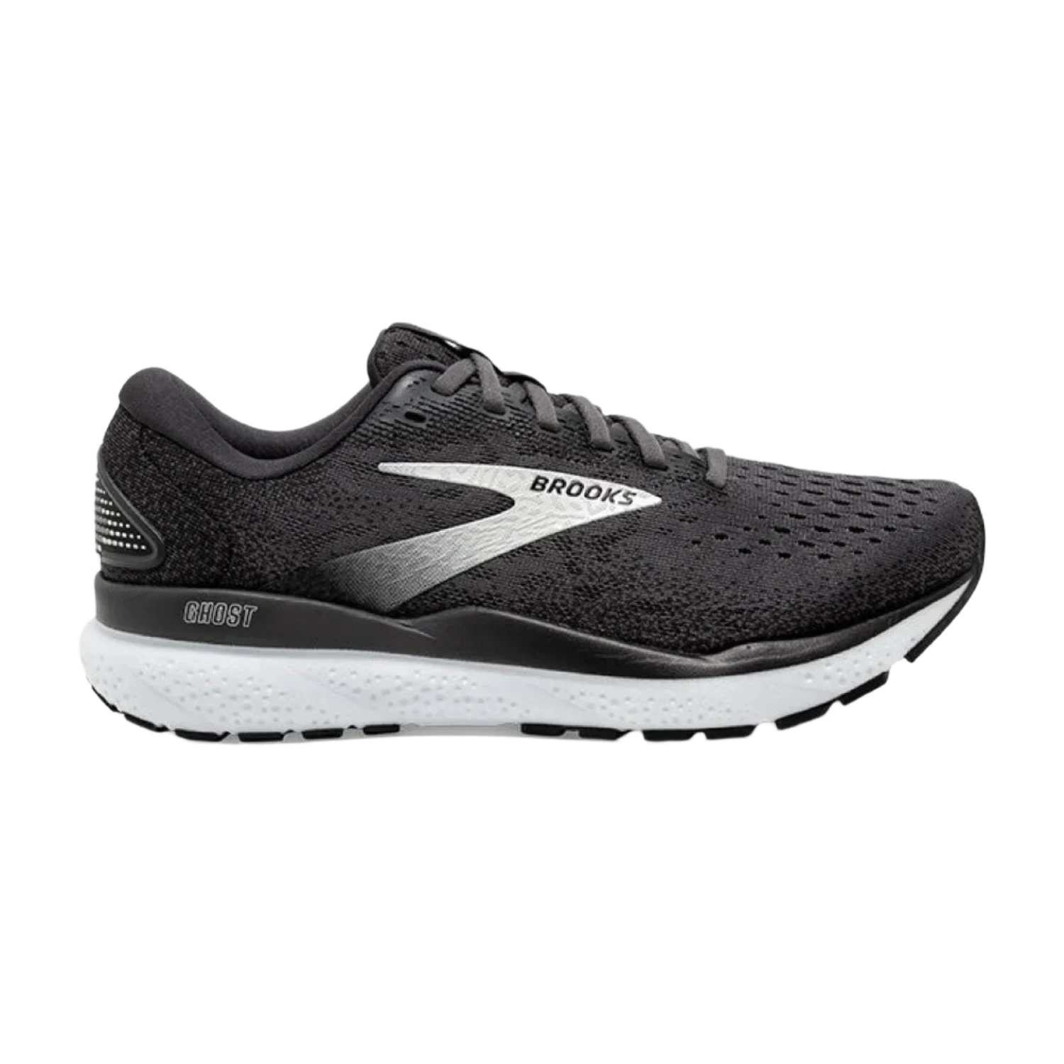 Brooks Running 04. MENS FOOTWEAR - MENS SHOES - MENS SHOES RUNNING Men's Ghost 16 BLACK|GREY|WHITE