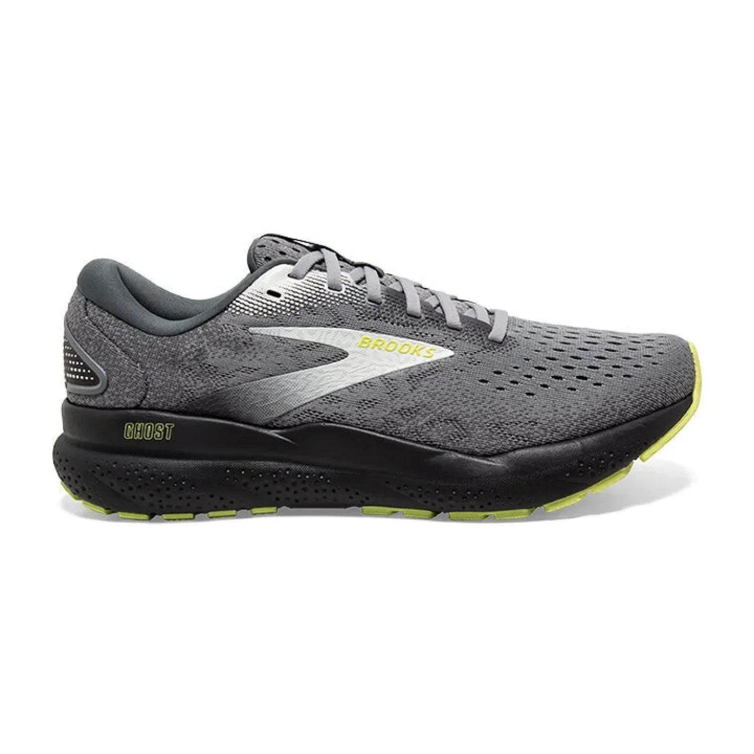 Brooks Running 04. MENS FOOTWEAR - MENS SHOES - MENS SHOES RUNNING Men's Ghost 16 PRIMER|GREY|LIME