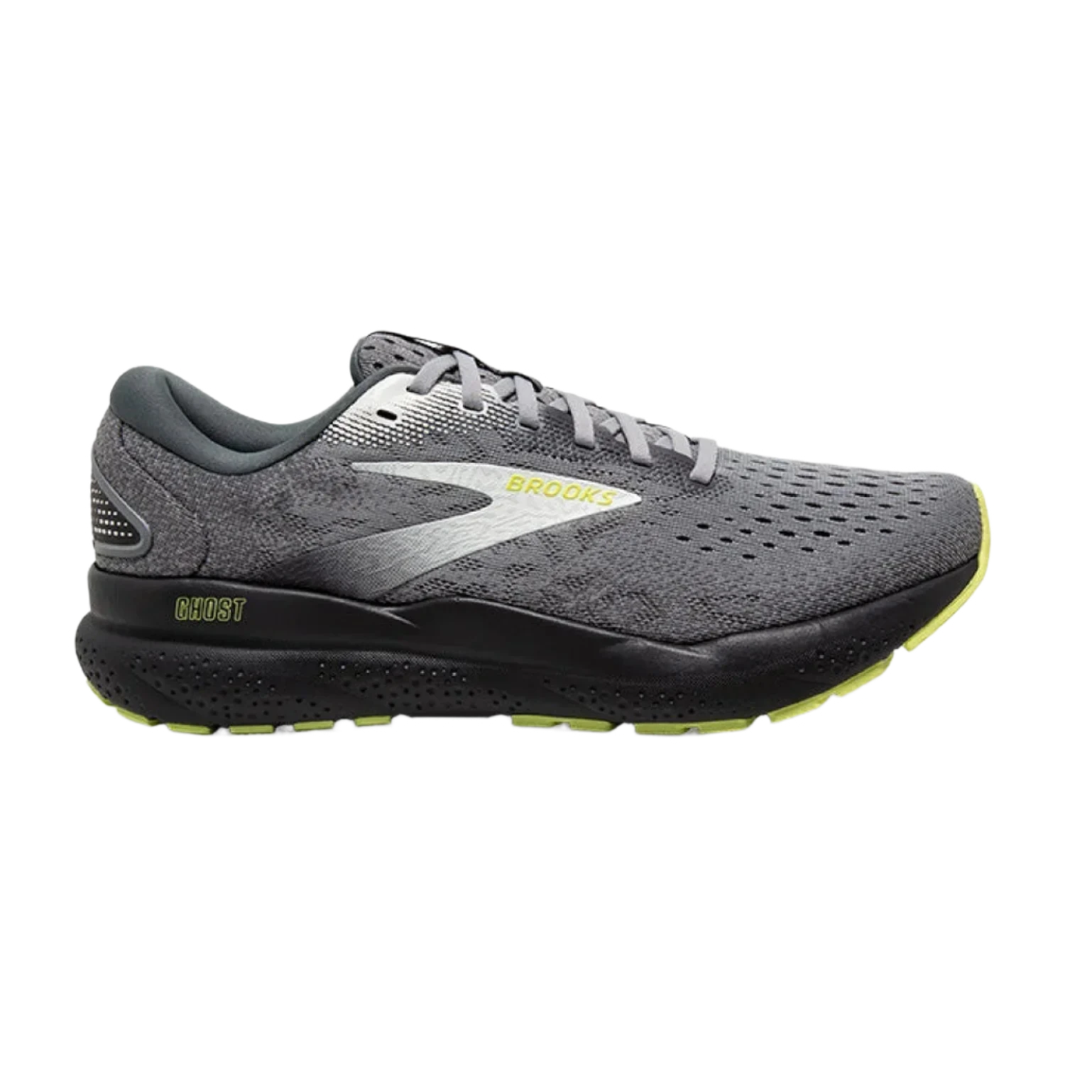 Brooks Running 04. MENS FOOTWEAR - MENS SHOES - MENS SHOES RUNNING Men's Ghost 16 PRIMER|GREY|LIME