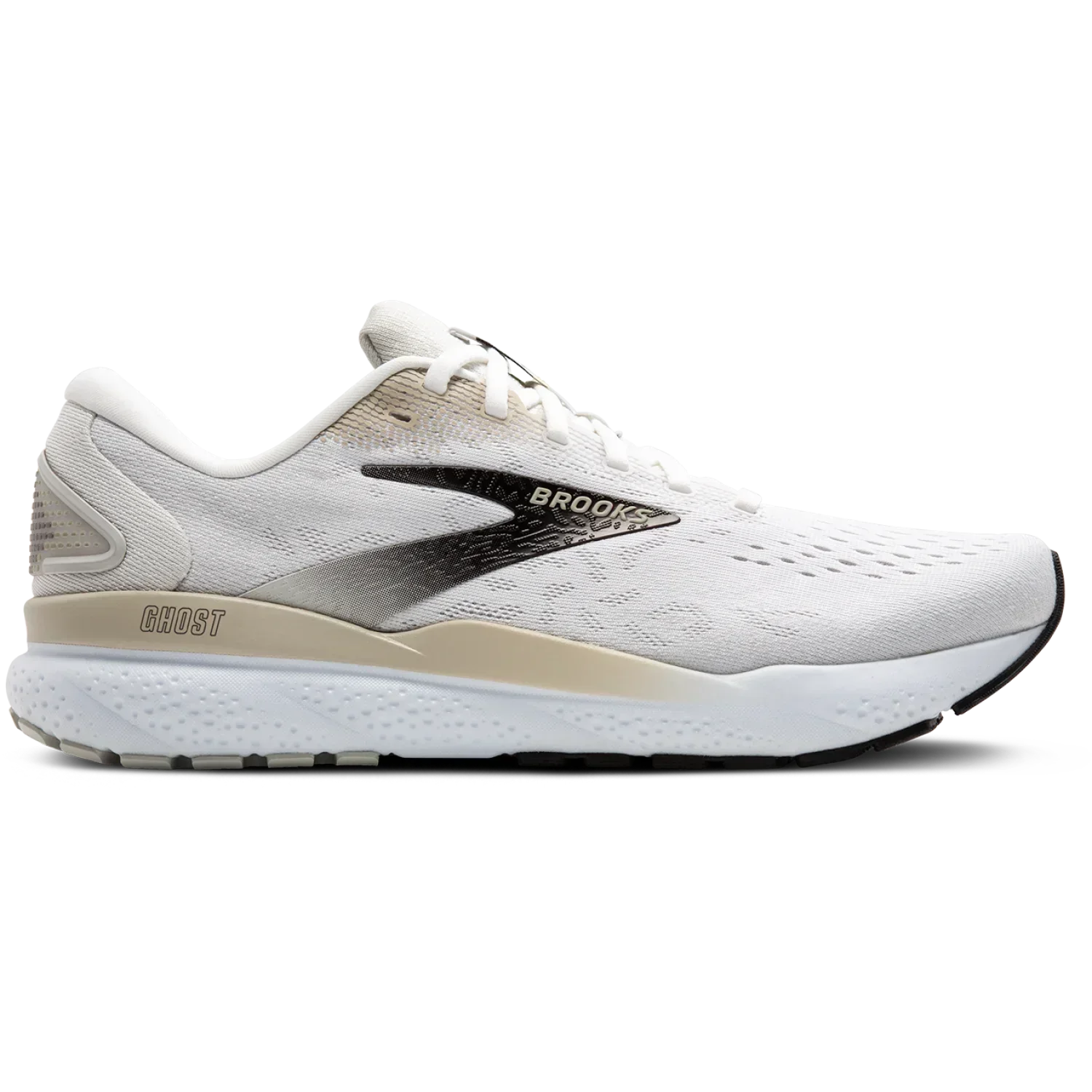 Brooks Running 04. MENS FOOTWEAR - MENS SHOES - MENS SHOES RUNNING Men's Ghost 16 WHITE|PELICAN|OYSTER