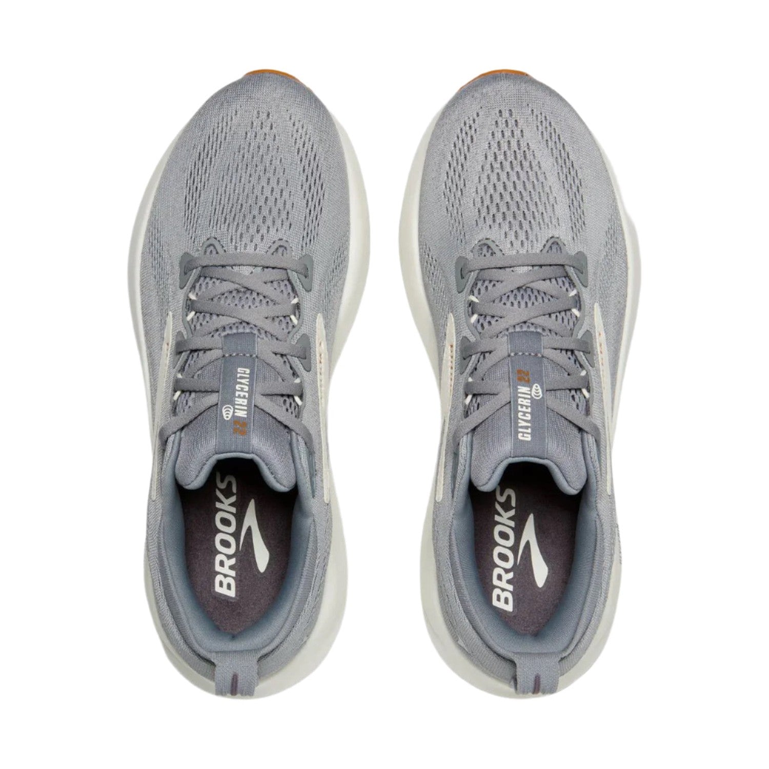 Brooks Running 04. MENS FOOTWEAR - MENS SHOES - MENS SHOES RUNNING Men's Glycerin 22 PRIMER GRAY|GRAY|HONEY GINGER