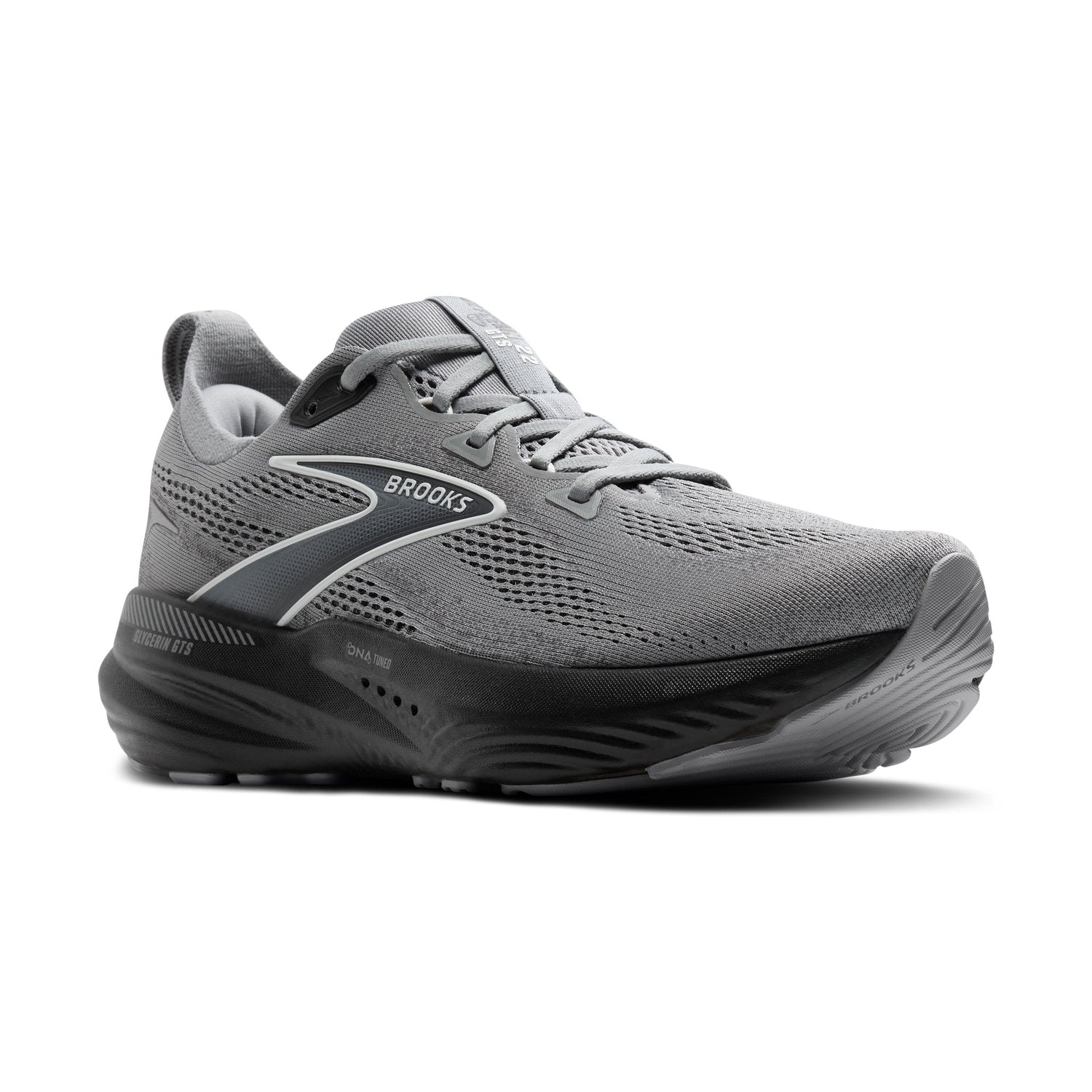 Brooks Running 04. MENS FOOTWEAR - MENS SHOES - MENS SHOES RUNNING Men's Glycerin GTS 22 BLACK|GREY|WHITE