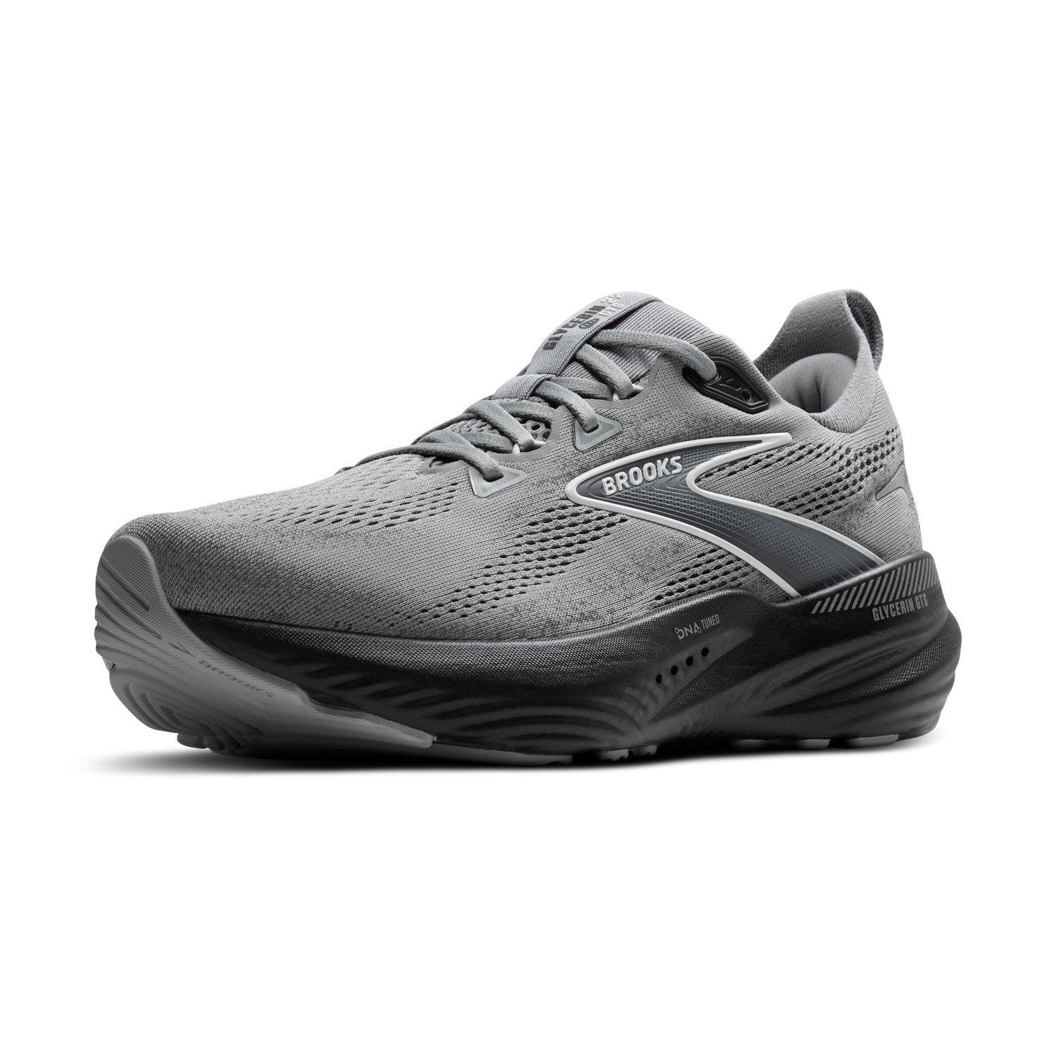 Brooks Running 04. MENS FOOTWEAR - MENS SHOES - MENS SHOES RUNNING Men's Glycerin GTS 22 BLACK|GREY|WHITE