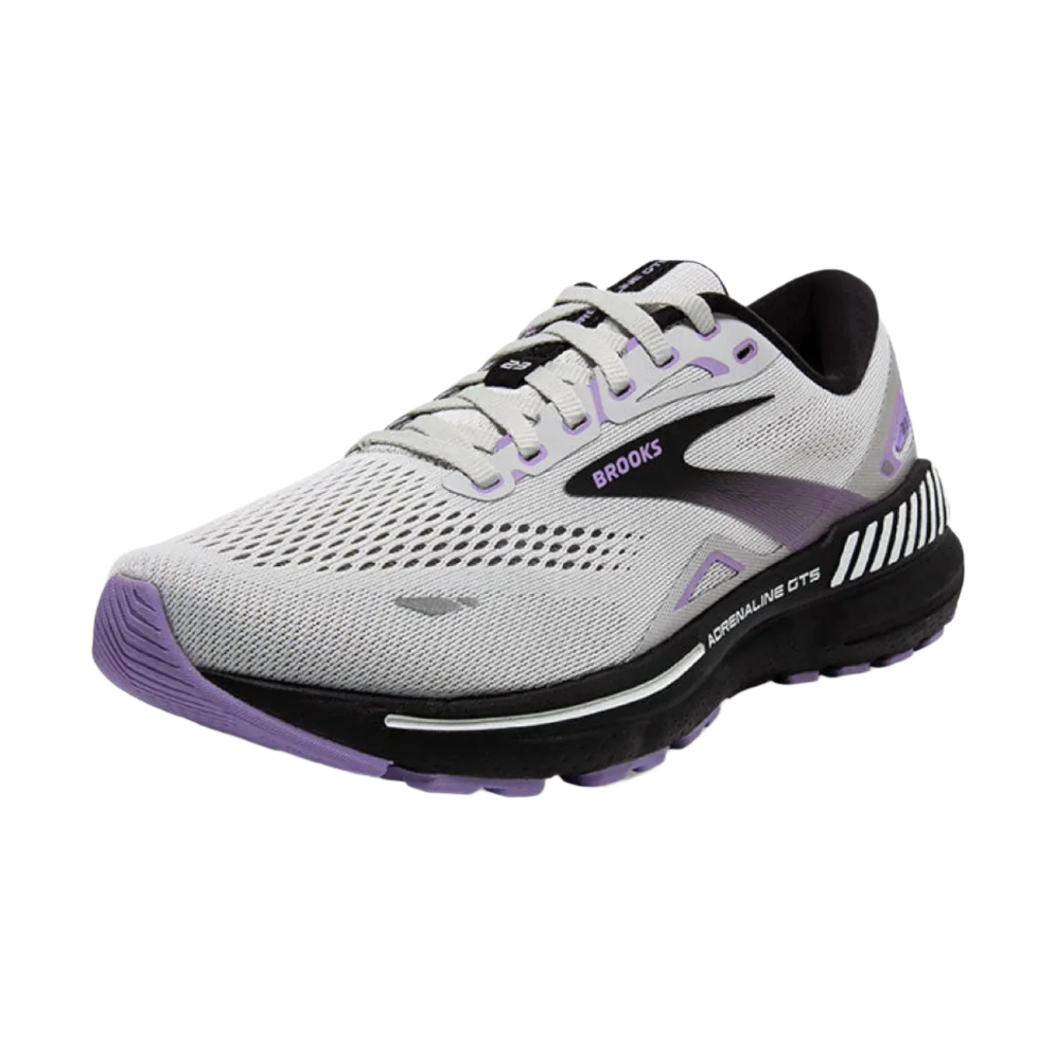 Brooks Running 05. WOMENS FOOTWEAR - WOMENS SHOES - WOMENS SHOES RUNNING Women's Adrenaline GTS 23 GREY|BLACK|PURPLE