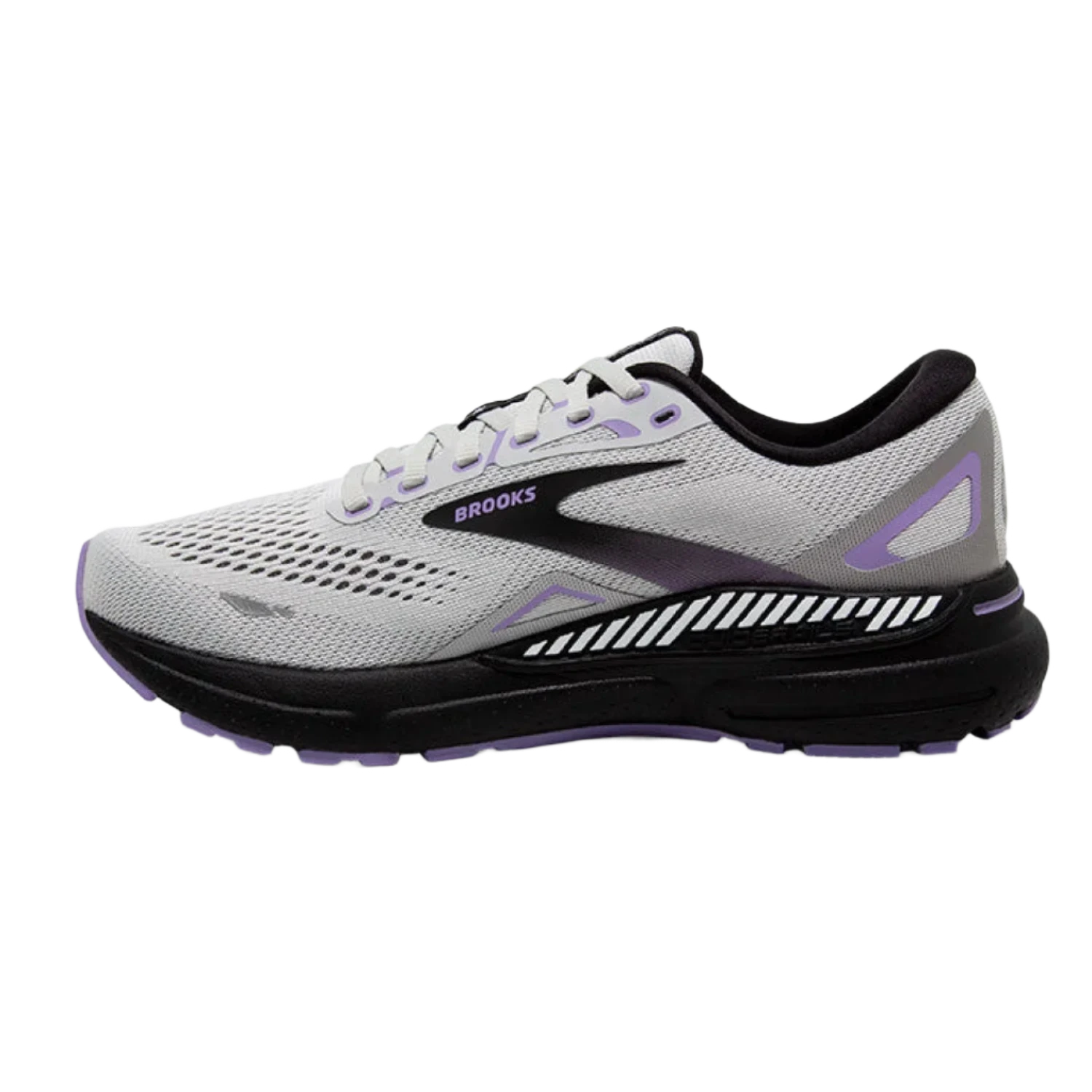 Brooks Running 05. WOMENS FOOTWEAR - WOMENS SHOES - WOMENS SHOES RUNNING Women's Adrenaline GTS 23 GREY|BLACK|PURPLE