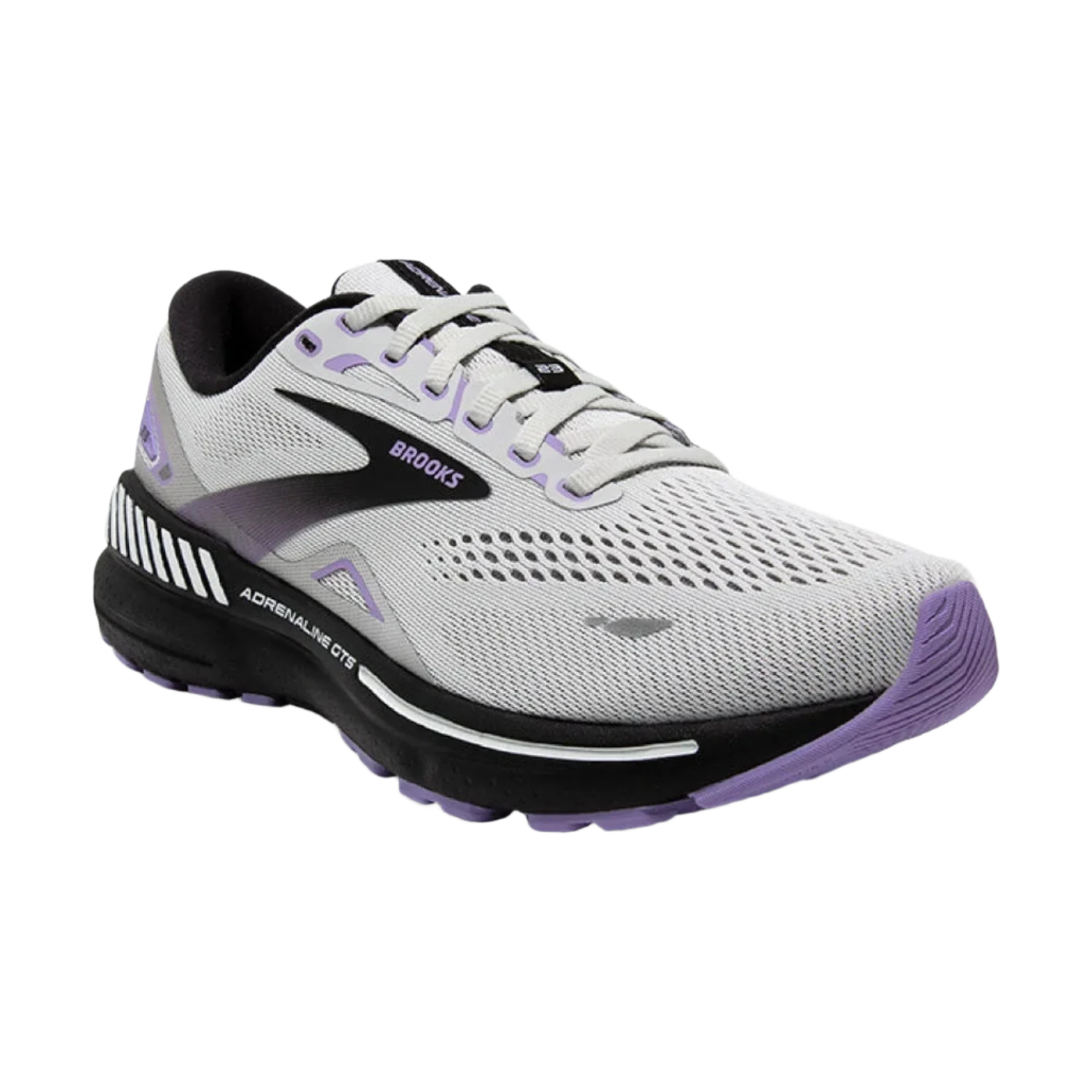 Brooks Running 05. WOMENS FOOTWEAR - WOMENS SHOES - WOMENS SHOES RUNNING Women's Adrenaline GTS 23 GREY|BLACK|PURPLE