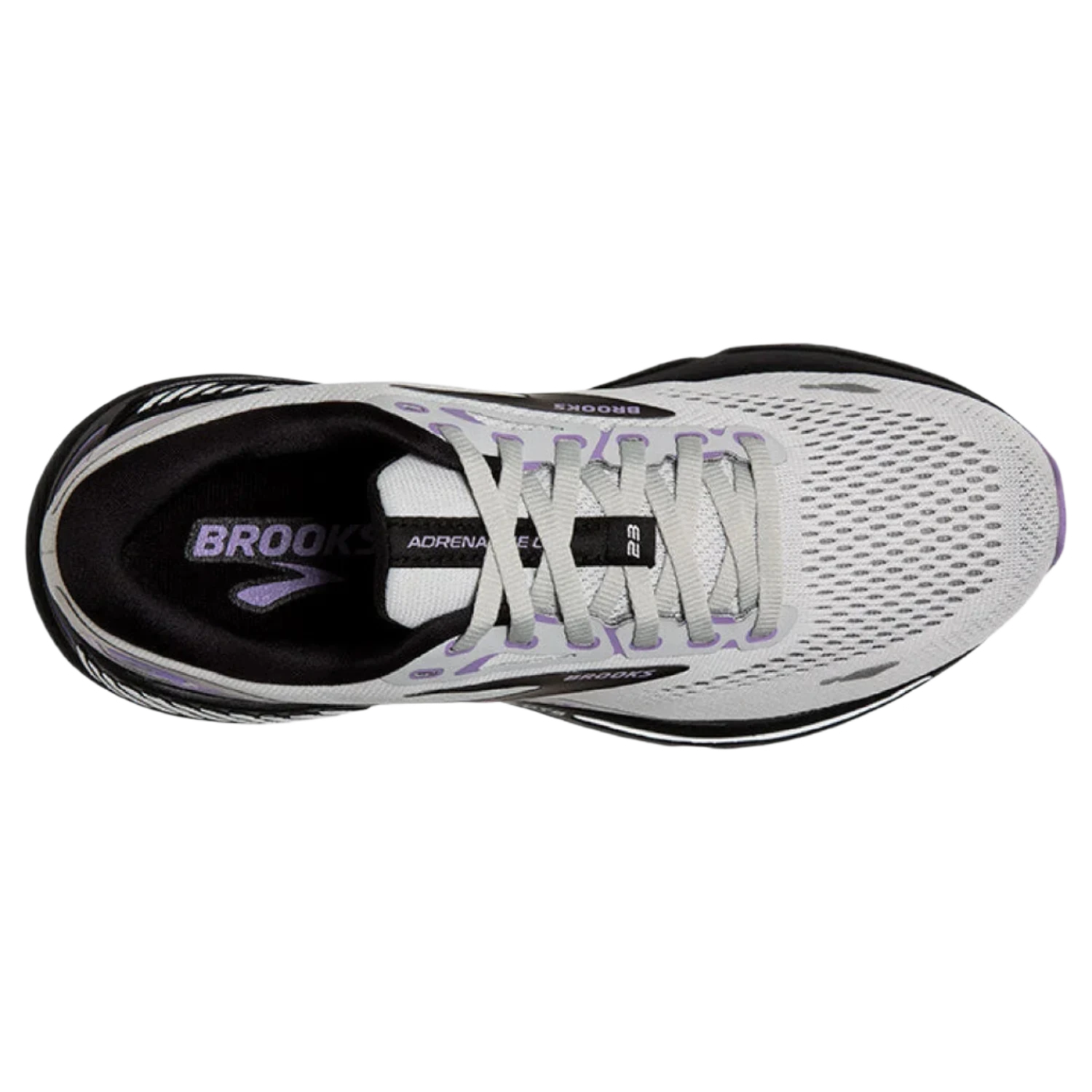 Brooks Running 05. WOMENS FOOTWEAR - WOMENS SHOES - WOMENS SHOES RUNNING Women's Adrenaline GTS 23 GREY|BLACK|PURPLE