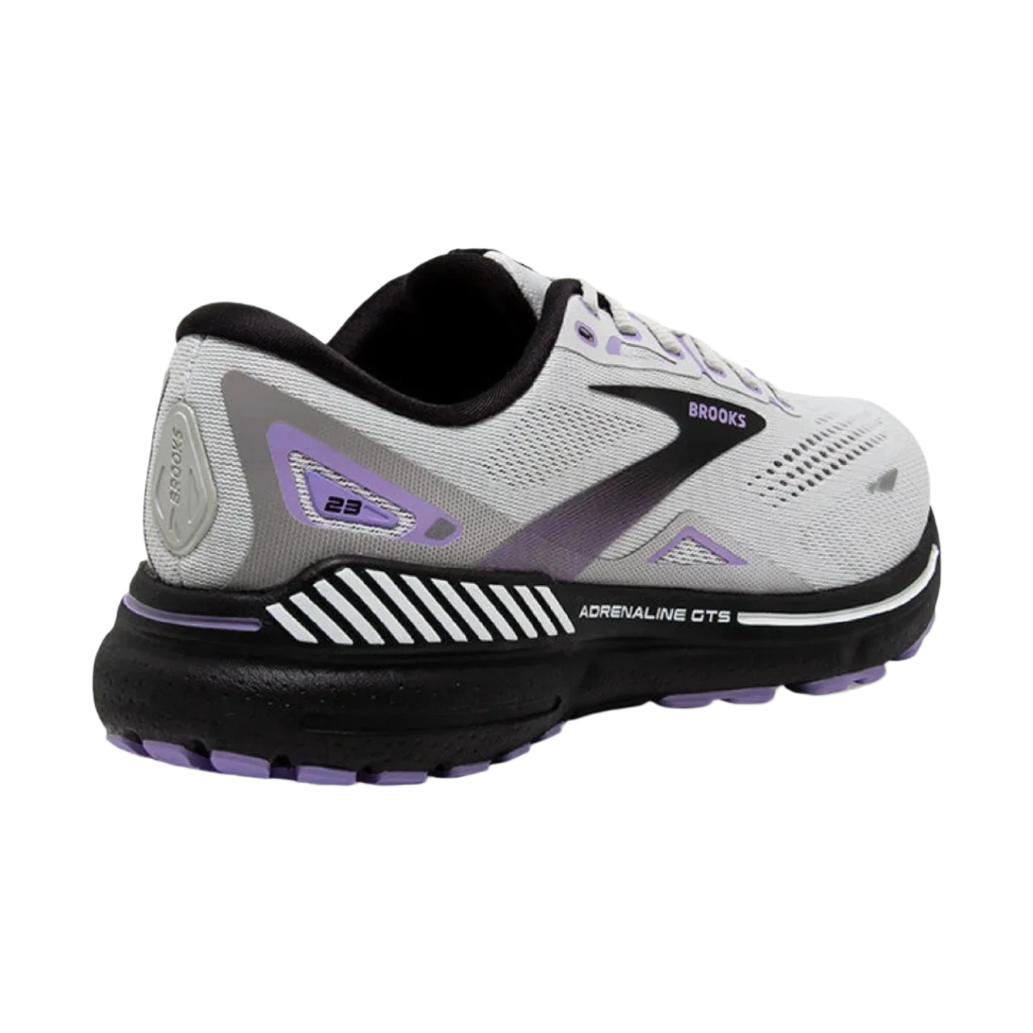 Brooks Running 05. WOMENS FOOTWEAR - WOMENS SHOES - WOMENS SHOES RUNNING Women's Adrenaline GTS 23 GREY|BLACK|PURPLE