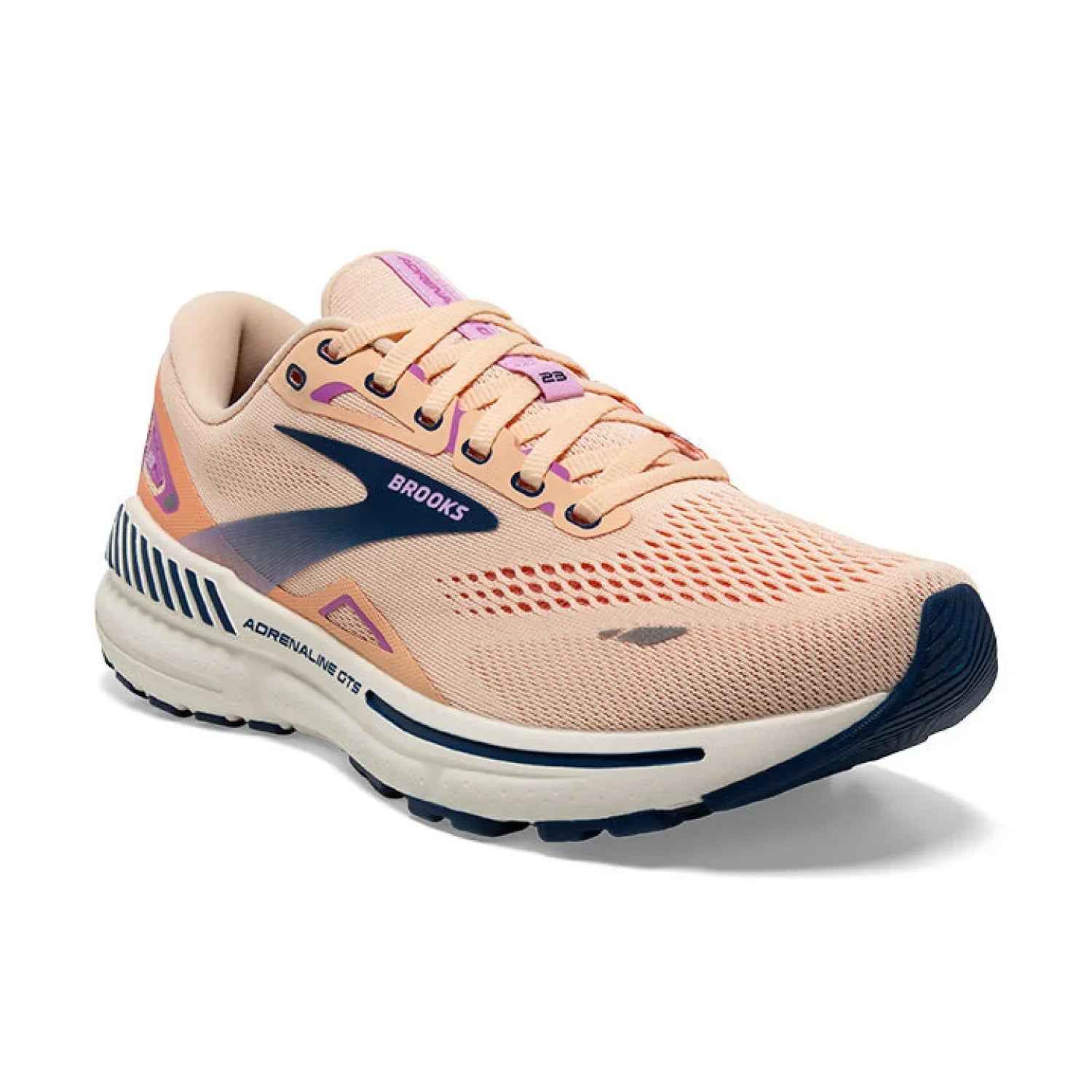 Brooks Running WOMENS FOOTWEAR - WOMENS SHOES - WOMENS SHOES RUNNING Women's Adrenaline GTS 23 APRICOT|ESTATE BLUE|ORCHID