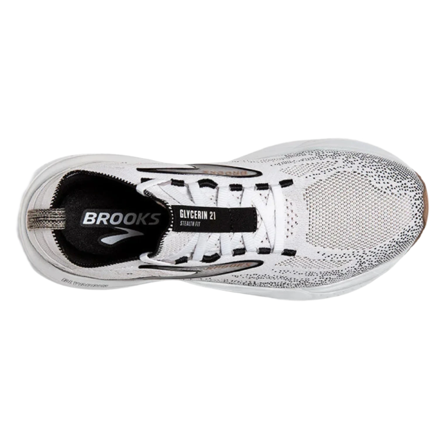 Brooks Running 05. WOMENS FOOTWEAR - WOMENS SHOES - WOMENS SHOES RUNNING Women's Glycerin Stealthfit 21 WHITE|GREY|BLACK