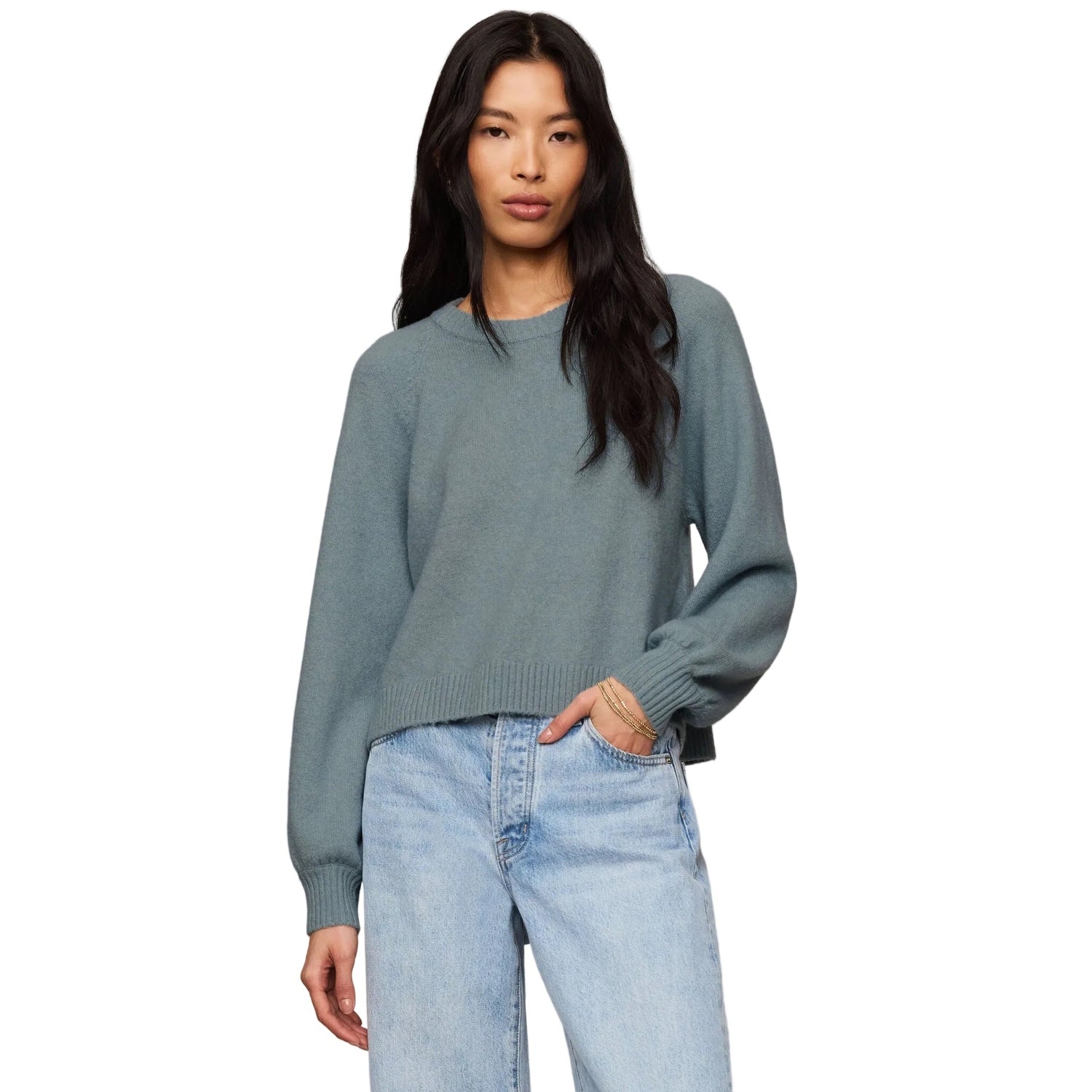 Women’s Coming Up Sweater Z Supply - SOS SOFT SUCCULENT / XS