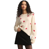 Z Supply 02. WOMENS APPAREL - WOMENS HOODIES|SWEATERS - WOMENS PO SWEATERS Women's Tie The Ribbon Sweater WRW WARM WHITE