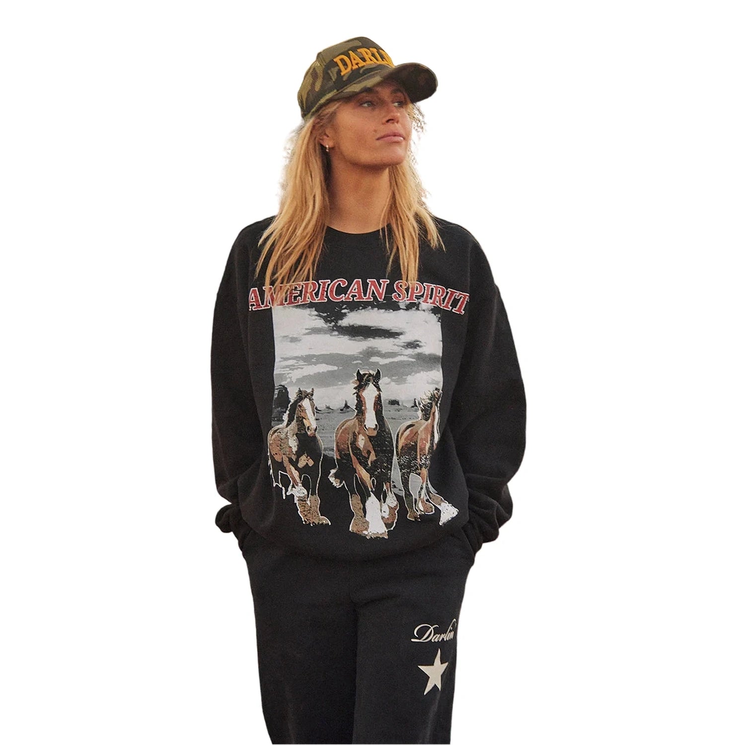 DARLIN' 11. HATS - HATS BILLED - HATS BILLED Women's Darlin Trucker CAMO|YELLOW OS