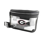 Belt Bag UGA Capri Designs - CLEAR|BLACK ACCENT