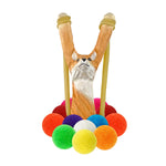 Hella Slingshots 10. GIFTS|ACCESSORIES - GIFT - GAMES Wooden Fox Slingshot + Felt Ammo