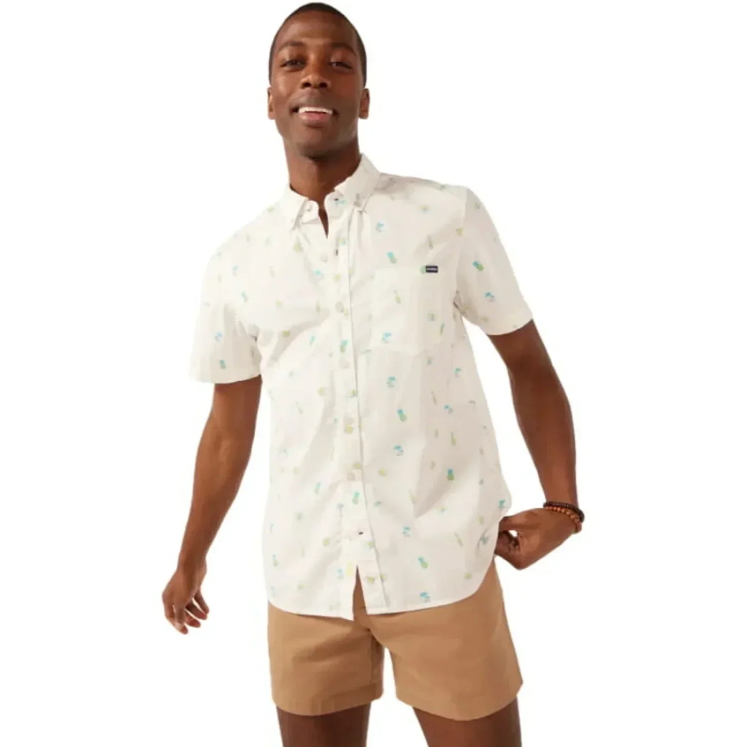 Chubbies 01. MENS APPAREL - MENS SS SHIRTS - MENS SS BUTTON UP Men's Friday Shirt THE STRAIGHT, NO CHASER