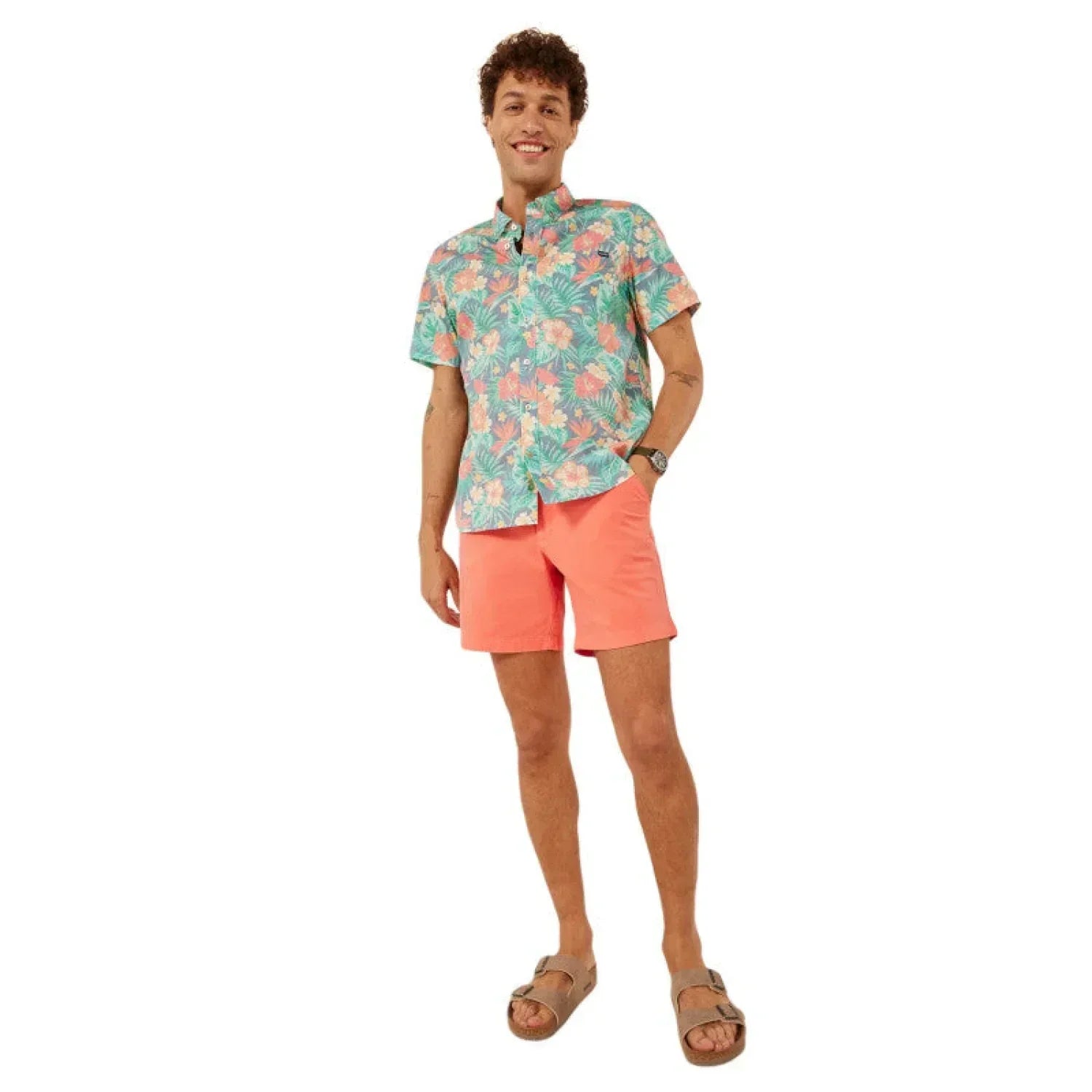 Chubbies 01. MENS APPAREL - MENS SS SHIRTS - MENS SS BUTTON UP Men's Friday Shirt THE LIFE IN PARADISE