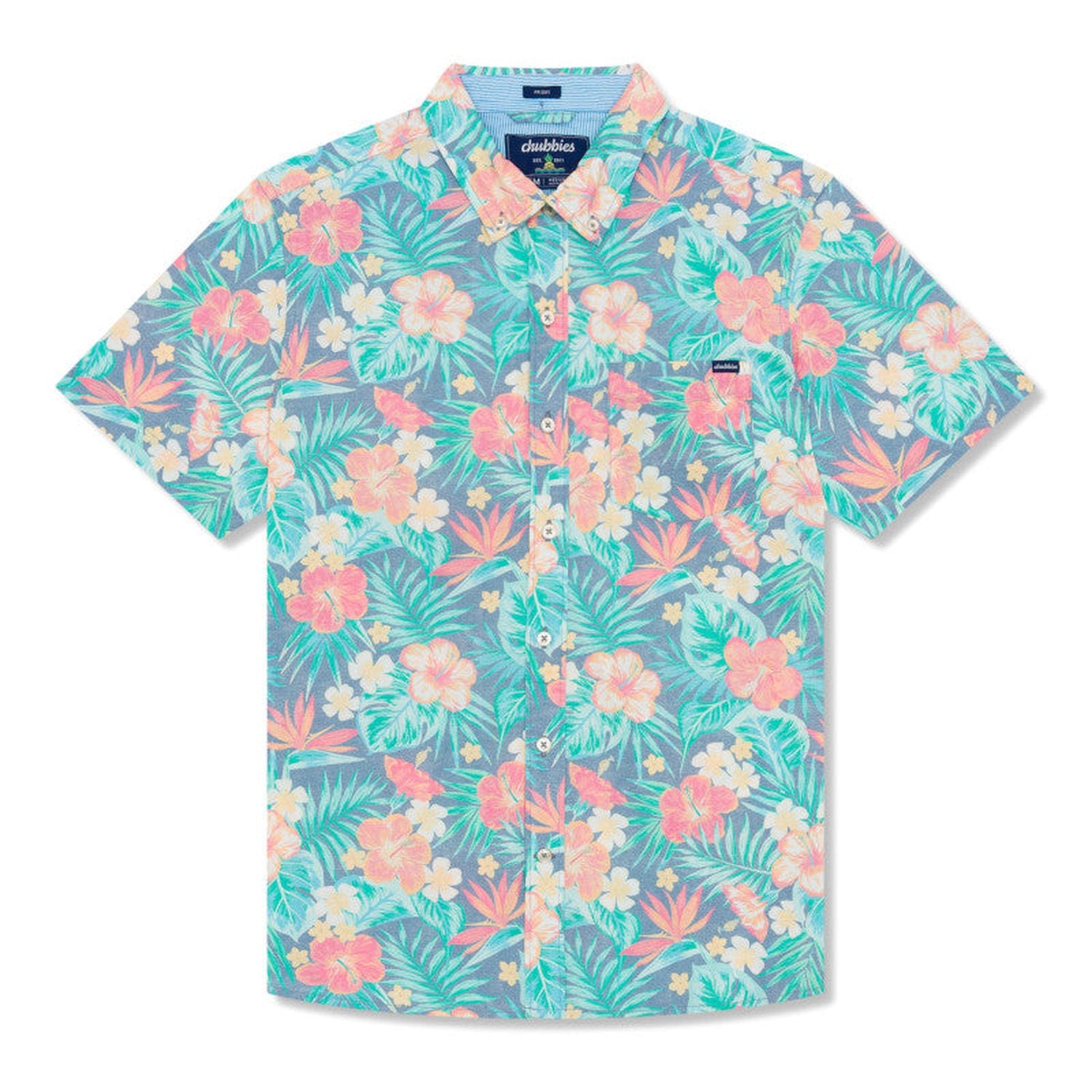 Chubbies 01. MENS APPAREL - MENS SS SHIRTS - MENS SS BUTTON UP Men's Friday Shirt THE LIFE IN PARADISE