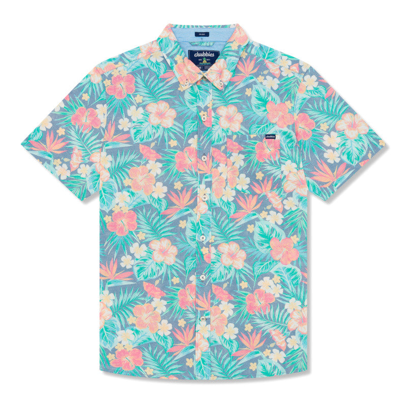 Chubbies 01. MENS APPAREL - MENS SS SHIRTS - MENS SS BUTTON UP Men's Friday Shirt THE LIFE IN PARADISE