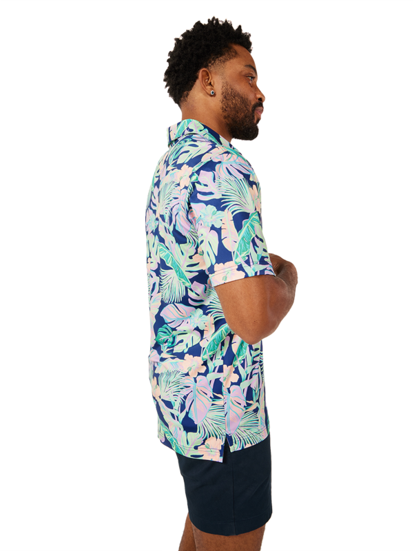 Chubbies 01. MENS APPAREL - MENS SS SHIRTS - MENS SS POLO Men's Performance Polo 2.0 THE NIGHT FAUNA