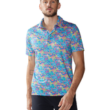 Chubbies 01. MENS APPAREL - MENS SS SHIRTS - MENS SS POLO Men's Performance Polo 2.0 THE TROPICAL BUNCH