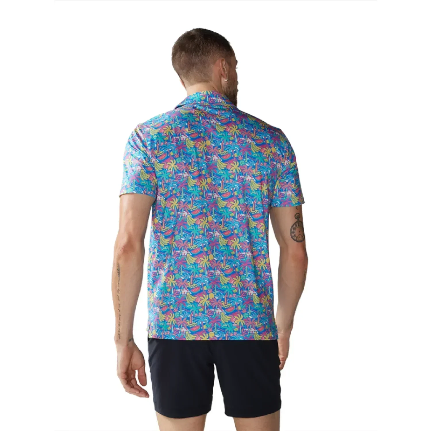 Chubbies 01. MENS APPAREL - MENS SS SHIRTS - MENS SS POLO Men's Performance Polo 2.0 THE TROPICAL BUNCH