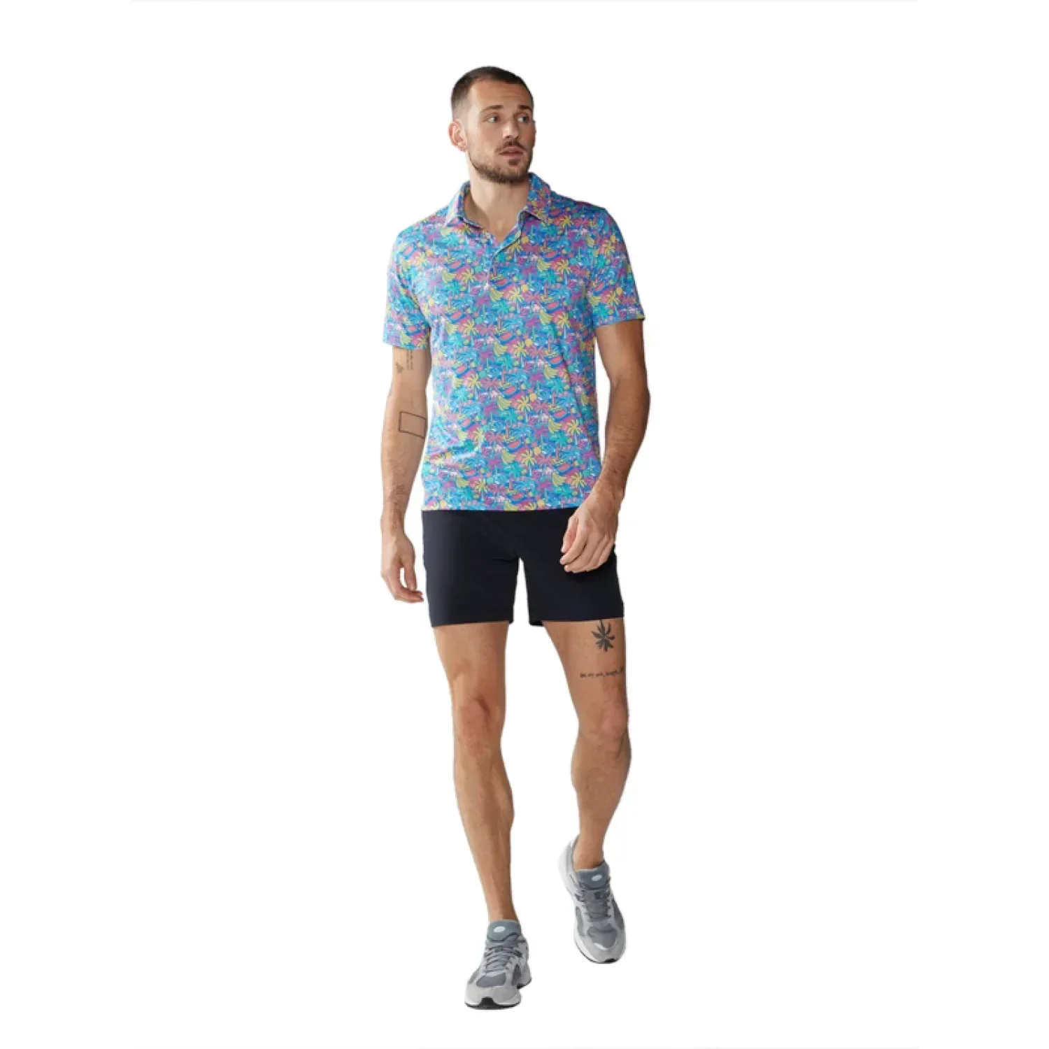 Chubbies 01. MENS APPAREL - MENS SS SHIRTS - MENS SS POLO Men's Performance Polo 2.0 THE TROPICAL BUNCH