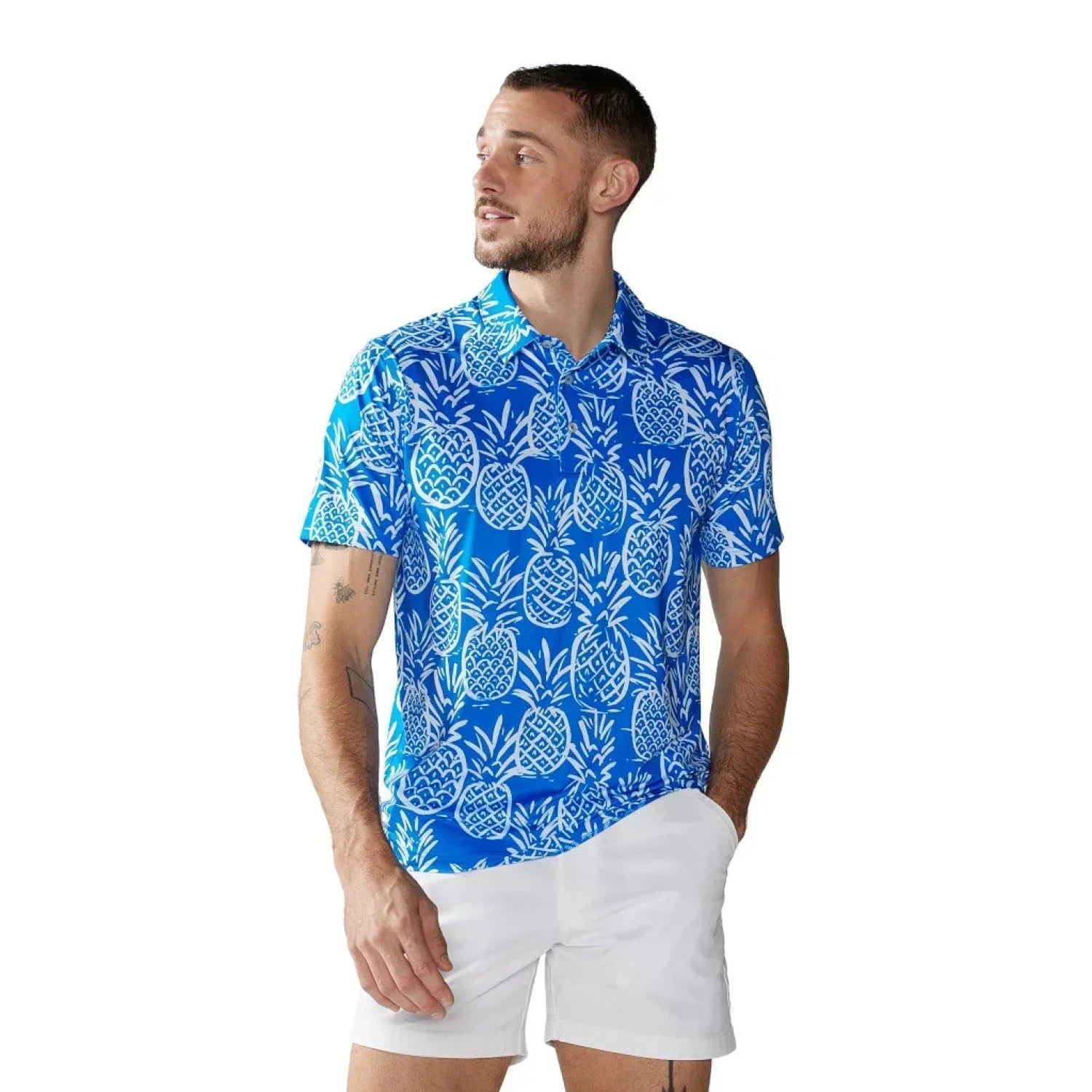 Chubbies 01. MENS APPAREL - MENS SS SHIRTS - MENS SS POLO Men's Performance Polo 2.0 THE THIGH NAPPLE