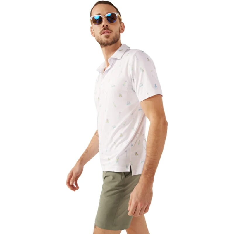 Chubbies 01. MENS APPAREL - MENS SS SHIRTS - MENS SS POLO Men's Performance Polo 2.0 THE NIGHT FAUNA