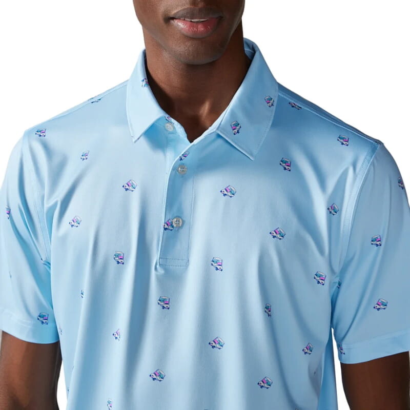 Chubbies 01. MENS APPAREL - MENS SS SHIRTS - MENS SS POLO Men's Performance Polo 2.0 THE KISS MY PUTT