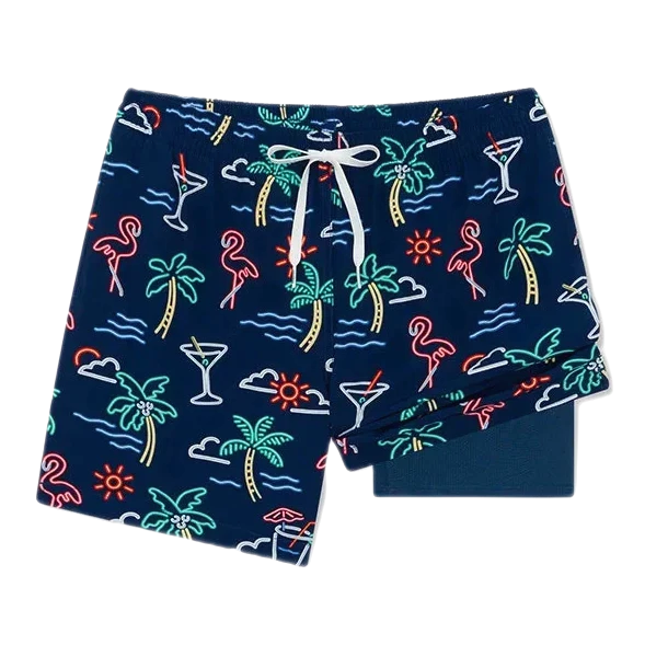 Chubbies 01. MENS APPAREL - MENS SHORTS - MENS SHORTS ACTIVE Men's The Classic Trunk - 5.5 in THE NEON LIGHTS