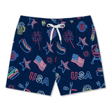 Chubbies 01. MENS APPAREL - MENS SHORTS - MENS SHORTS ACTIVE Men's The Classic Trunk - 5.5 in THE PATRIOTIC LIGHTS