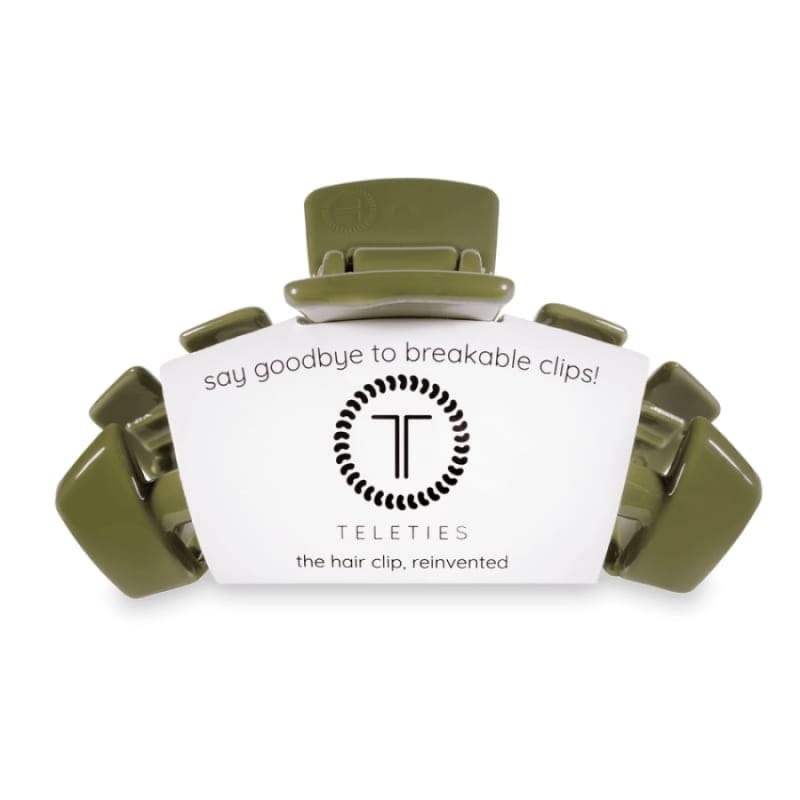 Teleties 21. GENERAL ACCESS - JEWELRY Hair Clip CLASSIC OLIVE LARGE