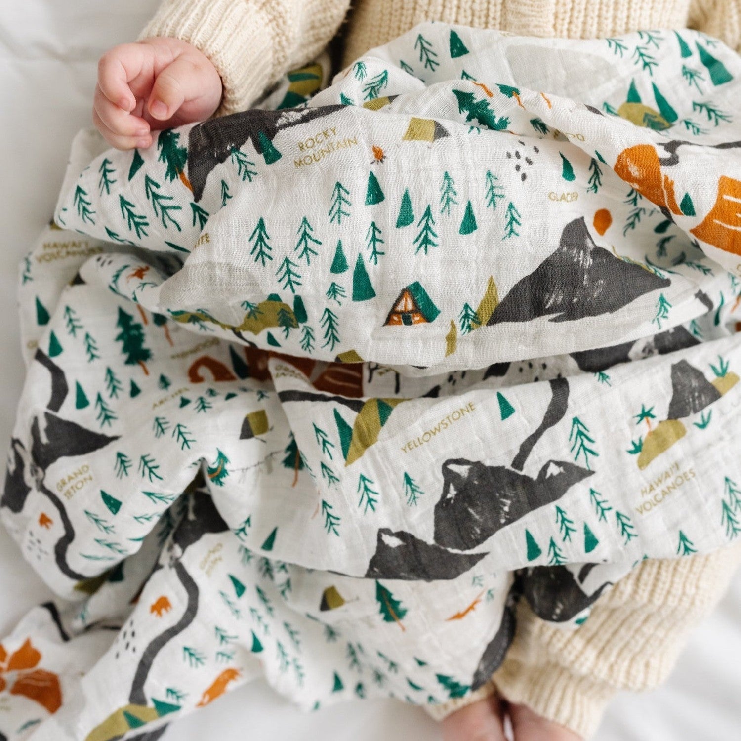 Clementine Kids 10. GIFTS|ACCESSORIES - GIFT - GIFT National Parks Swaddle (Mini Pattern)
