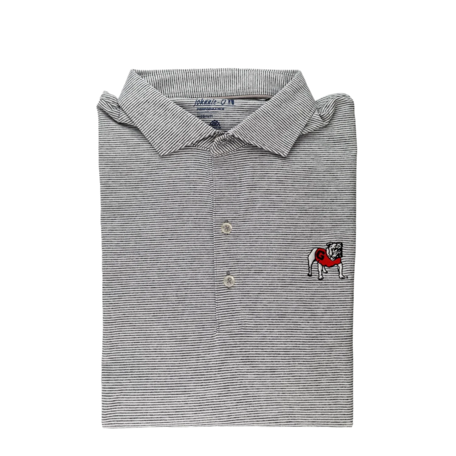 johnnie-O 01. MENS APPAREL - MENS SS SHIRTS - MENS SS POLO Men's Lyndon | UGA - Standing Dog CHARCOAL