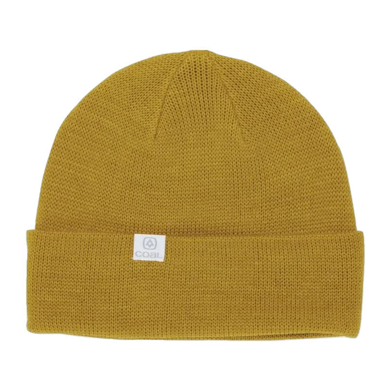 Coal Headwear 11. HATS - HATS WINTER - HATS WINTER The FLT Recycled Polylana Knit Beanie MUSTARD