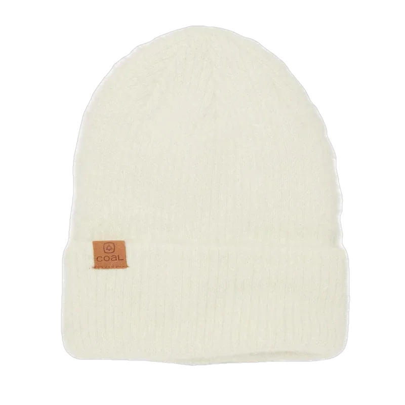 Coal Headwear 20. HATS_GLOVES_SCARVES - WINTER HATS The Pearl Fuzzy Knit Beanie OFF WHITE
