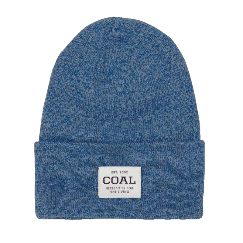 Coal Headwear 11. HATS - HATS WINTER - HATS WINTER The Uniform Mid Recycled Knit Cuff Beanie BLUE WHITE MARL