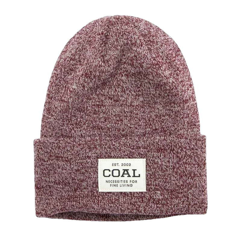 Coal Headwear 11. HATS - HATS WINTER - HATS WINTER The Uniform Mid Recycled Knit Cuff Beanie BURGUNDY MARL