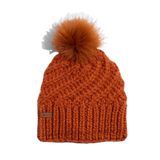 Coal Headwear 11. HATS - HATS WINTER - HATS WINTER Women's The Maizy Knit Faux Fur Pom Beanie COYOTE