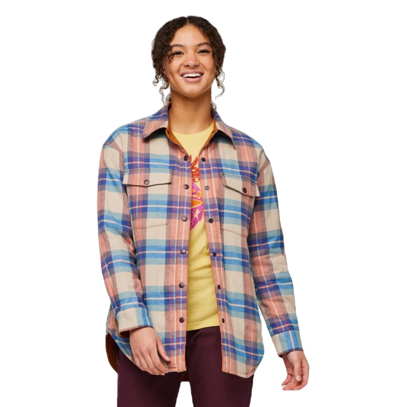 Cotopaxi 02. WOMENS APPAREL - WOMENS JACKETS - WOMENS JACKETS INSULATED Women's Salto Insulated Flannel Jacket OATMEAL PLAID