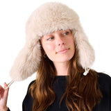 MER-SEA 11. HATS - HATS WINTER - HATS WINTER Women's Cozy Cabin Faux Fur Hat OATMEAL|OATMEAL OS