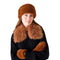 MER-SEA 11. HATS - HATS WINTER - HATS WINTER Women's Cozy Cabin Faux Fur Headband GINGER|NAVY OS