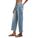 Z Supply 02. WOMENS APPAREL - WOMENS PANTS - WOMENS PANTS CASUAL Women's Luna High Rise Crop Bowed UTP UTOPIA