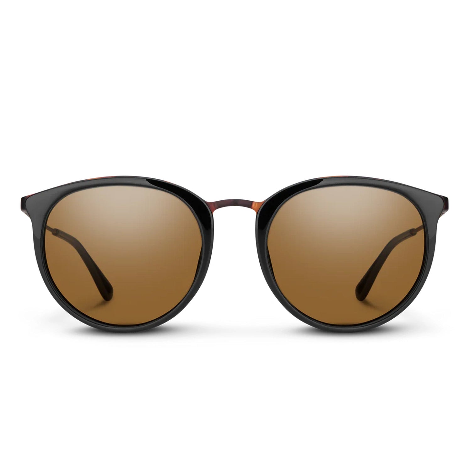 Suncloud Optics 07. EYEWEAR - SUNGLASSES - SUNGLASSES Dana BLACK METAL TORTOISE POLARIZED BROWN