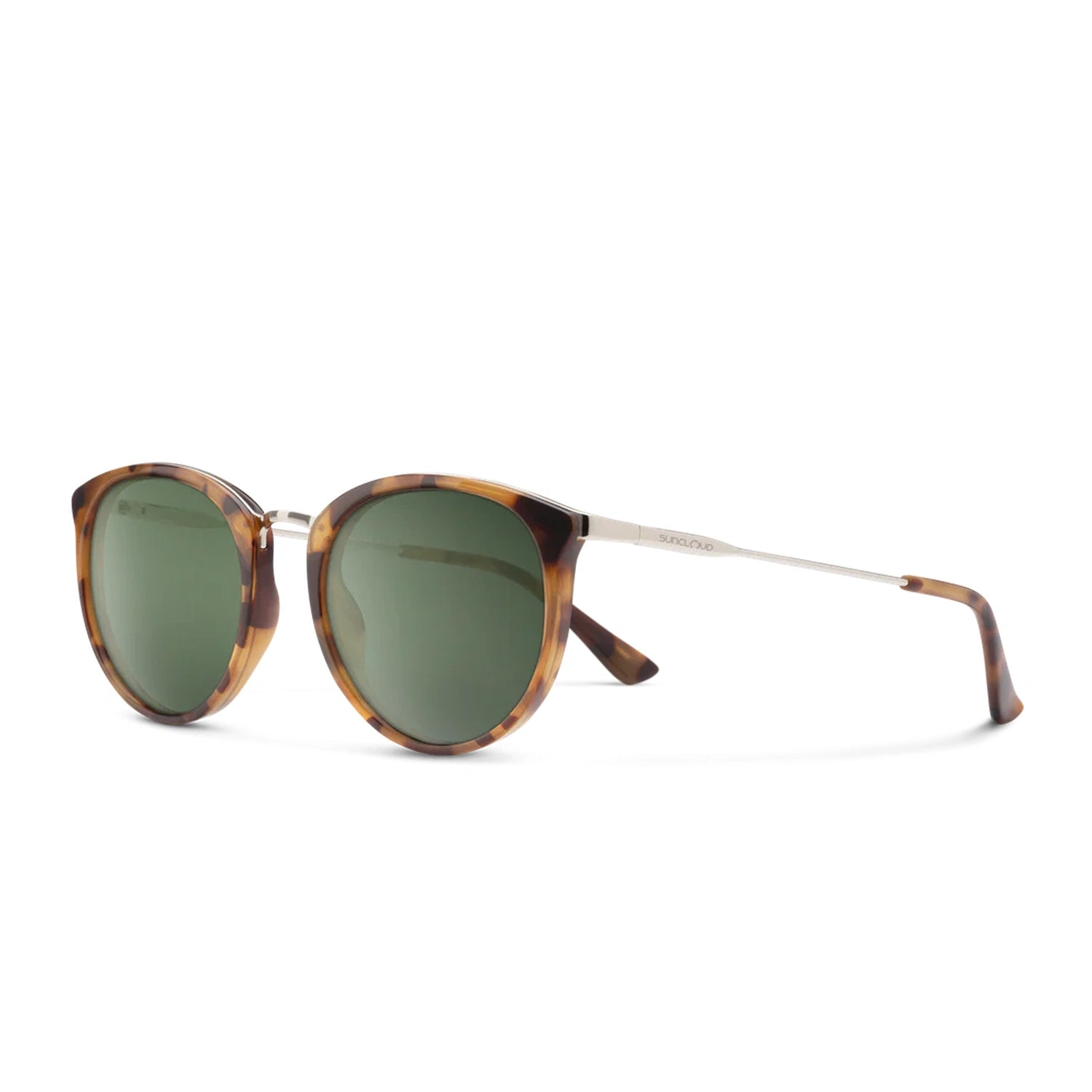 Suncloud Optics 07. EYEWEAR - SUNGLASSES - SUNGLASSES Dana YELLOW TORTOISE POLARIZED GRAY GREEN