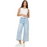 Women’s Audrey High Rise Wide Leg Cropped Jeans Dear John